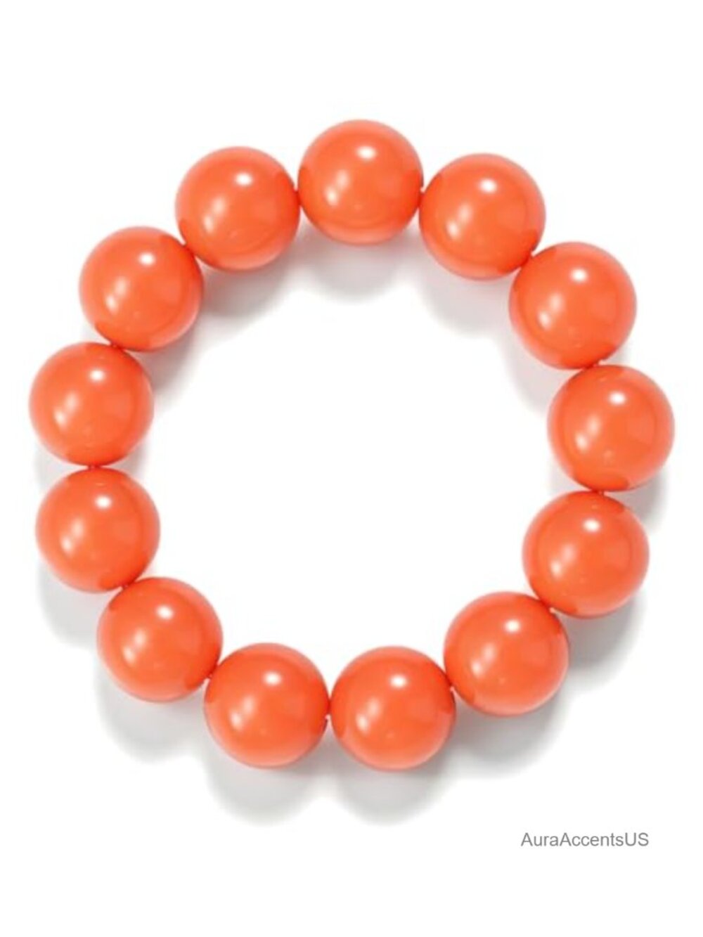 Chunky Acrylic Beaded Stretch Bracelet for Women Minimalist Stackable
